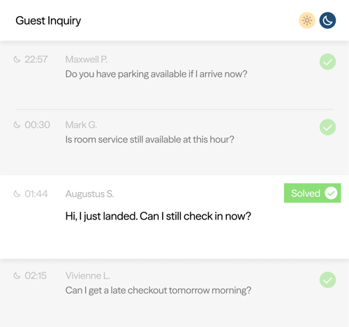 Guest Inquiry