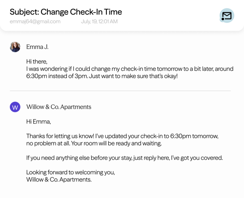 Check In Time